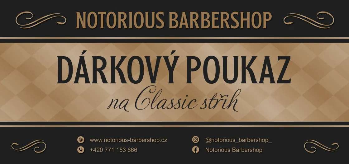 Dárkový poukaz Notorious Barbershop